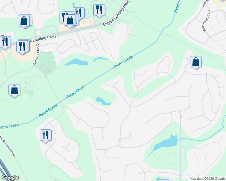 map of restaurants, bars, coffee shops, grocery stores, and more near 201 Somerset Court in McDonough