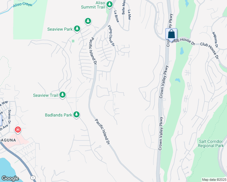 map of restaurants, bars, coffee shops, grocery stores, and more near 31358 Flying Cloud Drive in Laguna Niguel