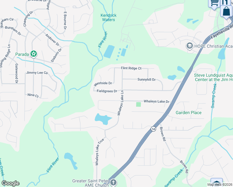 map of restaurants, bars, coffee shops, grocery stores, and more near 420 Fieldgreen Drive in Jonesboro