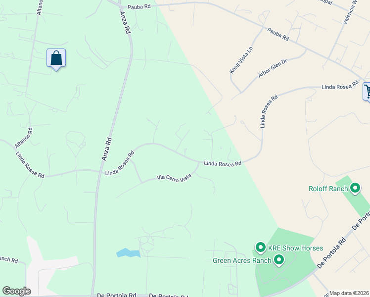 map of restaurants, bars, coffee shops, grocery stores, and more near 35480 Linda Rosea Road in Temecula