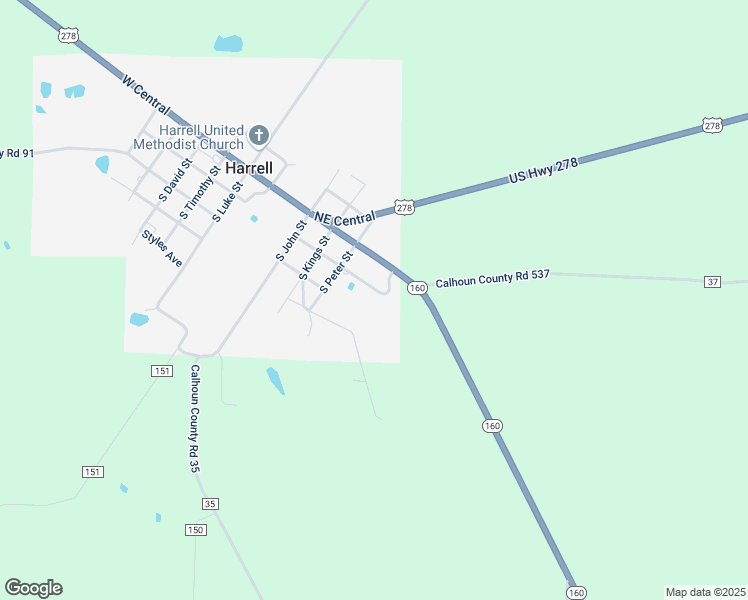 map of restaurants, bars, coffee shops, grocery stores, and more near 511 East Daniel in Harrell