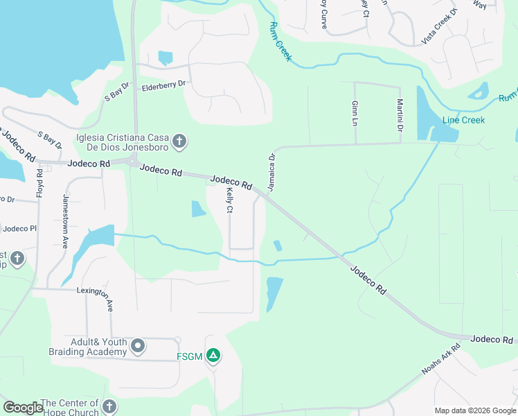 map of restaurants, bars, coffee shops, grocery stores, and more near 9036 Chestnut Lake Drive in Jonesboro