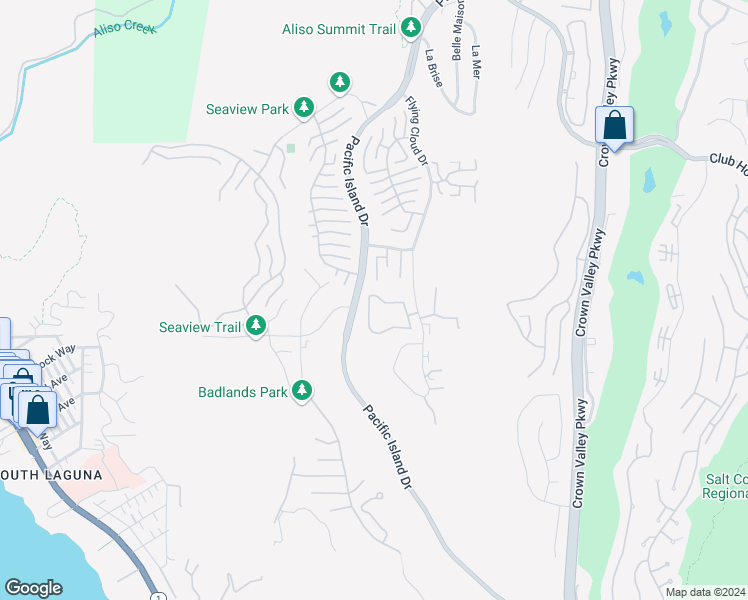 map of restaurants, bars, coffee shops, grocery stores, and more near 31402 Paseo De La Playa in Laguna Niguel
