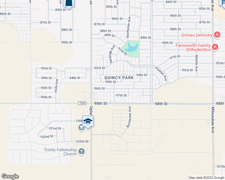 map of restaurants, bars, coffee shops, grocery stores, and more near 9602 Ross Avenue in Lubbock