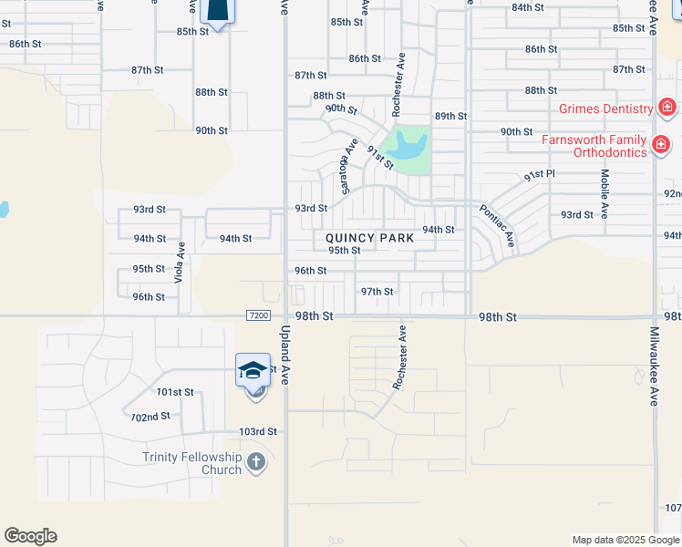 map of restaurants, bars, coffee shops, grocery stores, and more near 9602 Ross Avenue in Lubbock