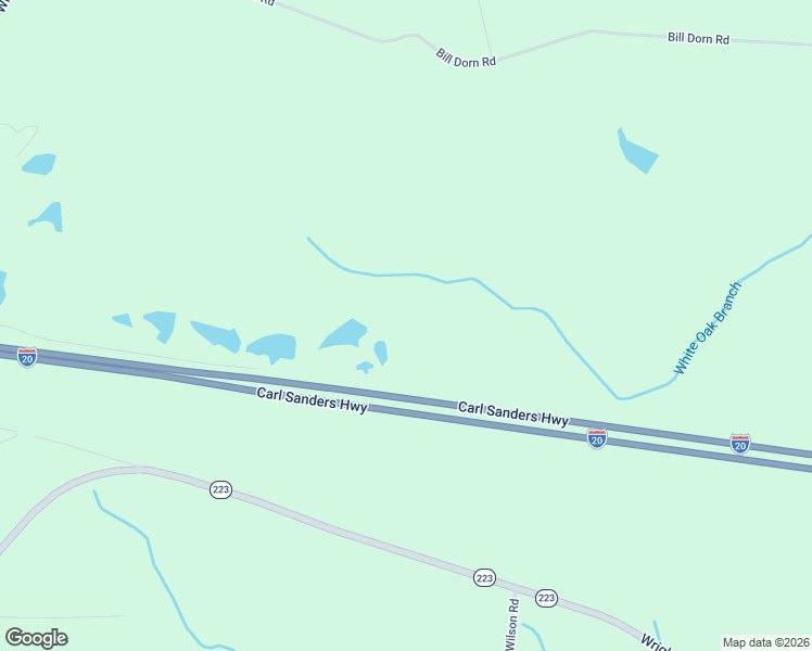 map of restaurants, bars, coffee shops, grocery stores, and more near 7501 Rainey Morris Road in Appling