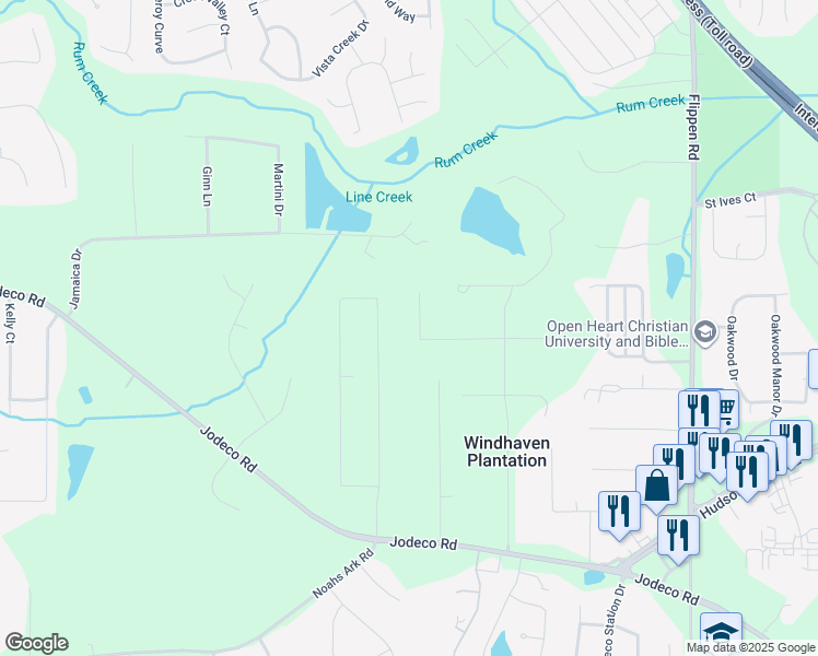 map of restaurants, bars, coffee shops, grocery stores, and more near 20 Brenda Court in Stockbridge