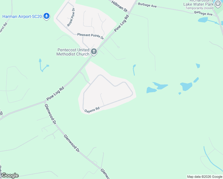 map of restaurants, bars, coffee shops, grocery stores, and more near 1467 Oxpens Road in Warrenville