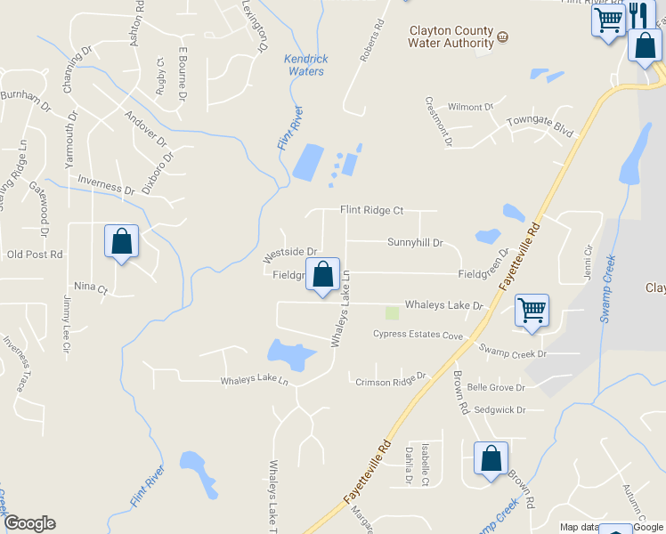 map of restaurants, bars, coffee shops, grocery stores, and more near 420 Fieldgreen Drive in Jonesboro