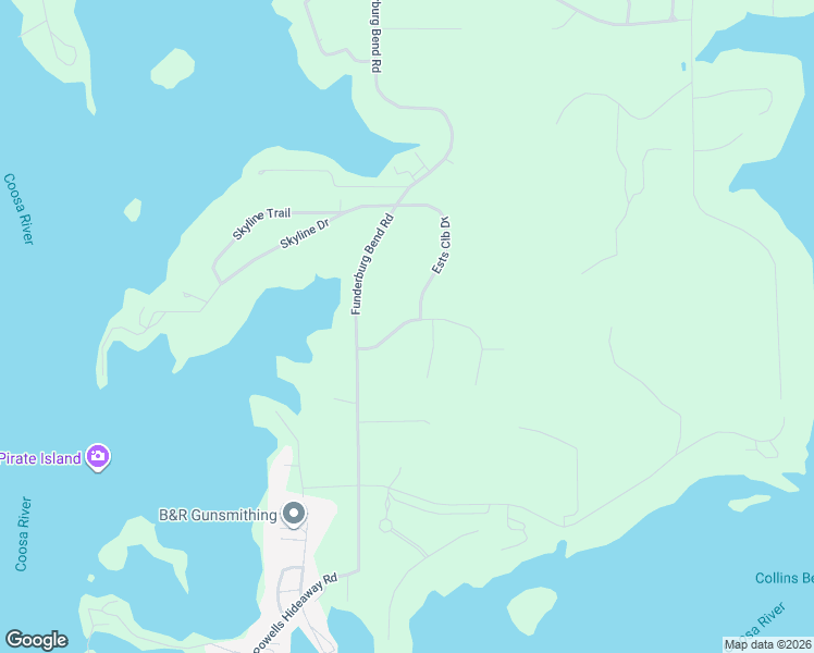 map of restaurants, bars, coffee shops, grocery stores, and more near 220 Blue Ridge Road in Pell City