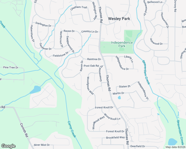 map of restaurants, bars, coffee shops, grocery stores, and more near 9080 Woodgreen Way in Jonesboro
