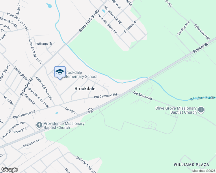 map of restaurants, bars, coffee shops, grocery stores, and more near 210 Bliss Lane in Orangeburg
