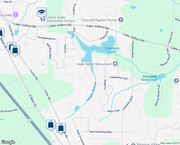 map of restaurants, bars, coffee shops, grocery stores, and more near 9115 Mandarin Drive in Jonesboro