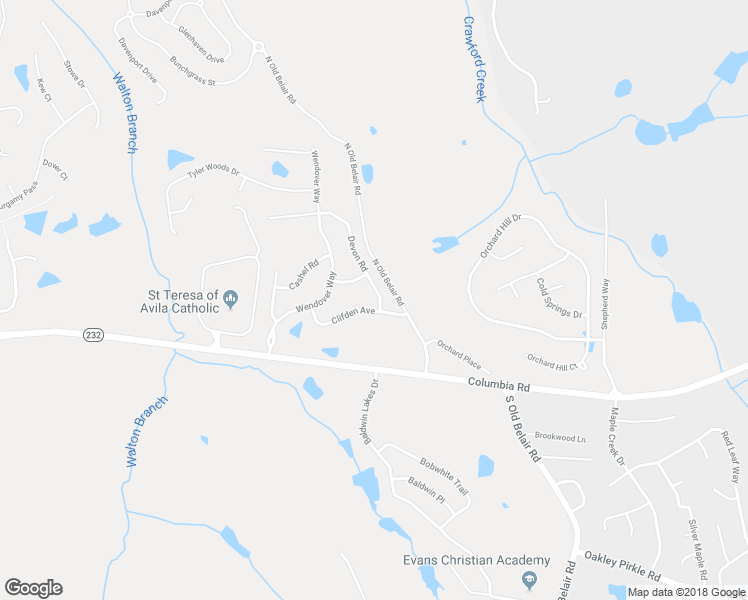 map of restaurants, bars, coffee shops, grocery stores, and more near 620 Devon Road in Grovetown