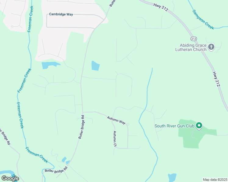 map of restaurants, bars, coffee shops, grocery stores, and more near 45 Saratoga Court in Covington