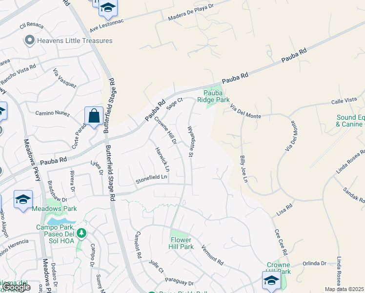 map of restaurants, bars, coffee shops, grocery stores, and more near 42275 Faber Court in Temecula