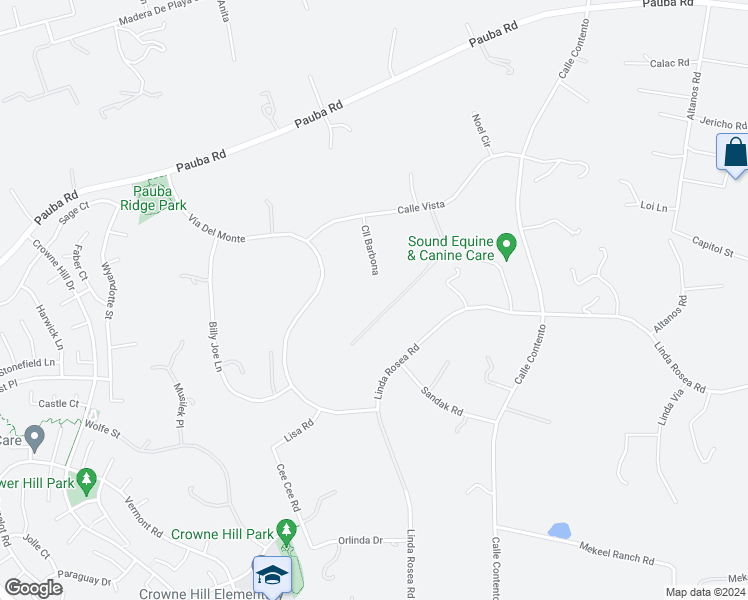 map of restaurants, bars, coffee shops, grocery stores, and more near 42200 Calle Barbona in Temecula