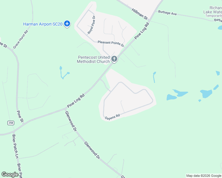 map of restaurants, bars, coffee shops, grocery stores, and more near 1570 Oxpens Road in Warrenville