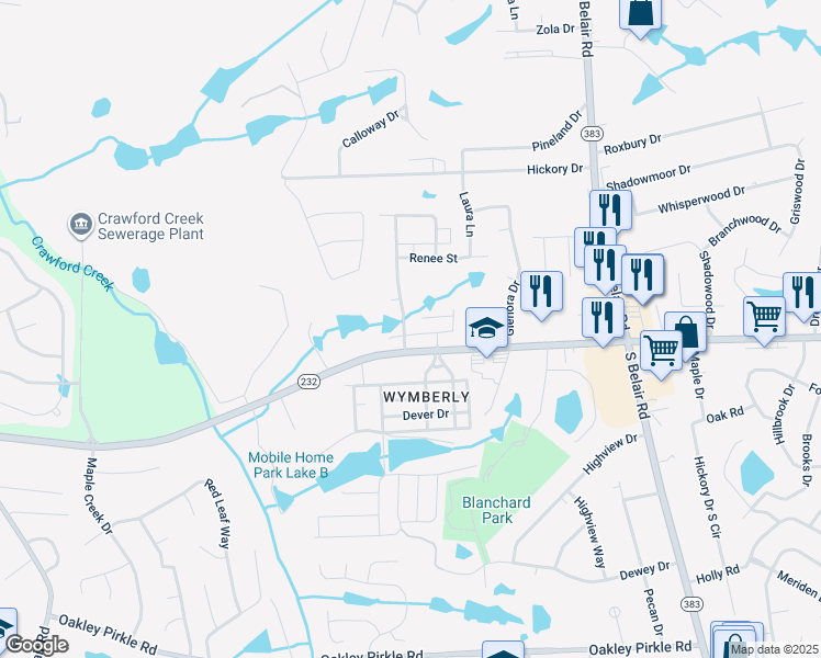 map of restaurants, bars, coffee shops, grocery stores, and more near 2000 Pear Blossom Court in Martinez