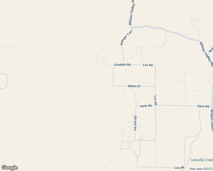 map of restaurants, bars, coffee shops, grocery stores, and more near Witten Drive in Aguanga