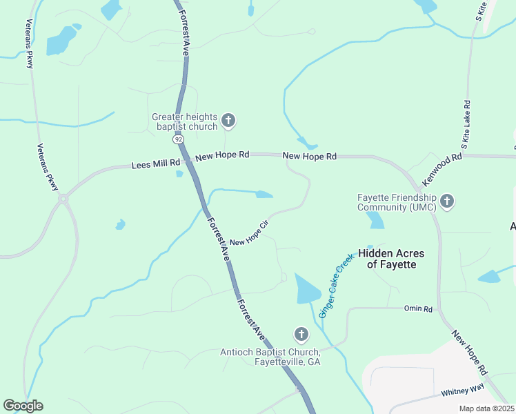 map of restaurants, bars, coffee shops, grocery stores, and more near 177 New Hope Circle in Fayetteville