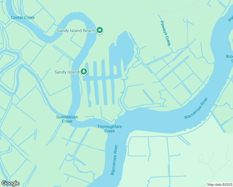 map of restaurants, bars, coffee shops, grocery stores, and more near Cross Way in Georgetown