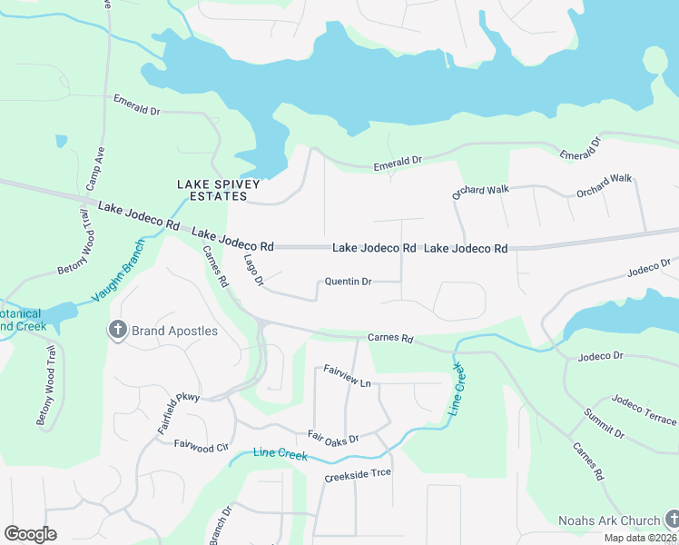 map of restaurants, bars, coffee shops, grocery stores, and more near 2434 Quentin Drive in Jonesboro