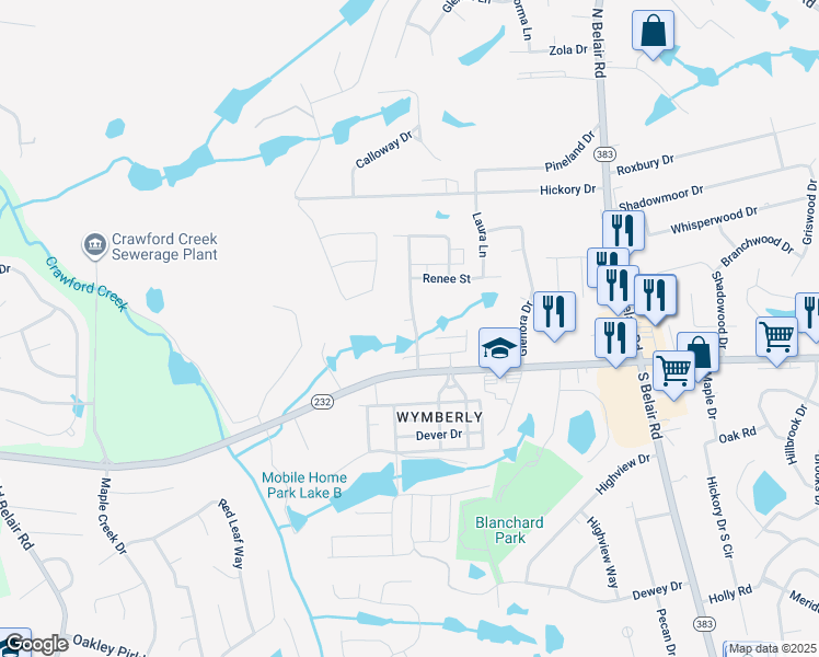 map of restaurants, bars, coffee shops, grocery stores, and more near 2000 Pear Blossom Court in Martinez
