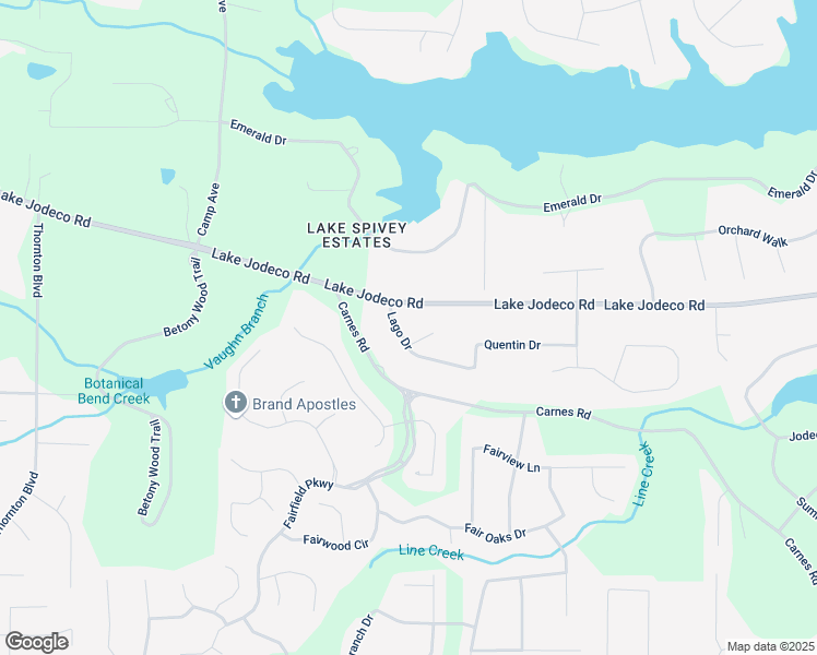 map of restaurants, bars, coffee shops, grocery stores, and more near 2330 Lago Drive in Jonesboro