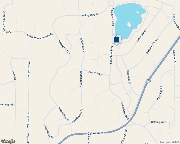 map of restaurants, bars, coffee shops, grocery stores, and more near Arroyo Way in Riverside County