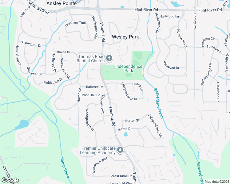 map of restaurants, bars, coffee shops, grocery stores, and more near 9053 Hamilton Court in Jonesboro