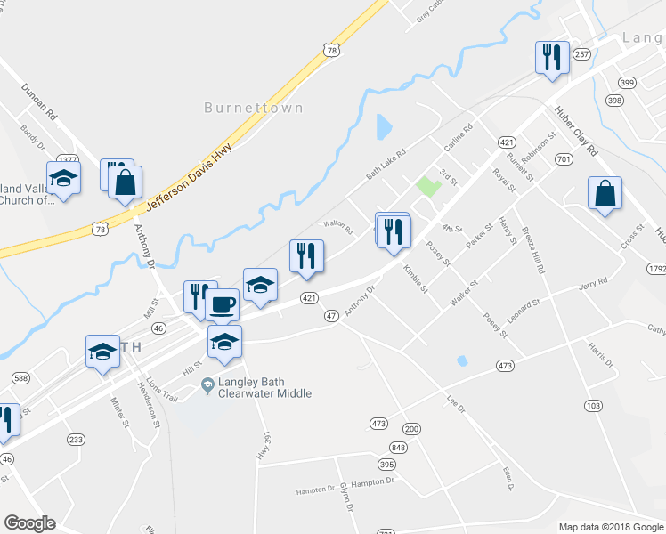 map of restaurants, bars, coffee shops, grocery stores, and more near 178 Carline Road in Warrenville