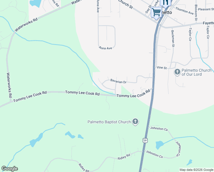 map of restaurants, bars, coffee shops, grocery stores, and more near 507 Snowfall Terrace in Palmetto