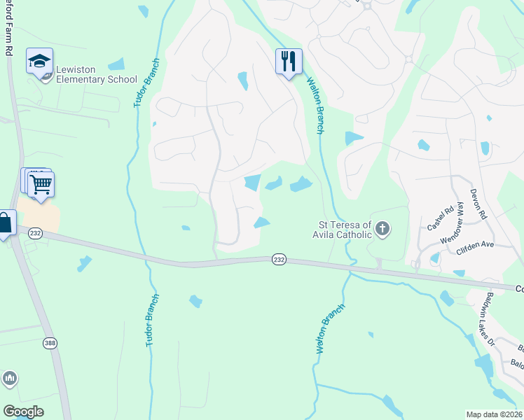 map of restaurants, bars, coffee shops, grocery stores, and more near 306 Lochleven Court in Grovetown