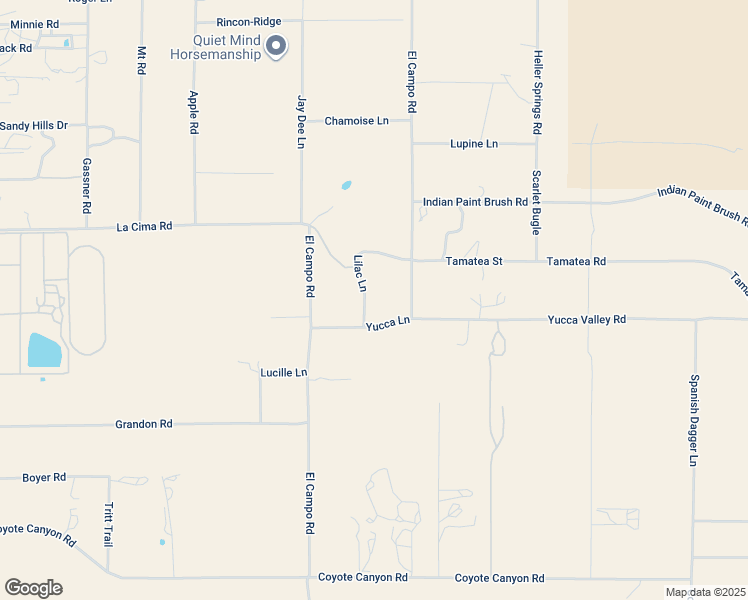 map of restaurants, bars, coffee shops, grocery stores, and more near 42370 Lilac Lane in Anza