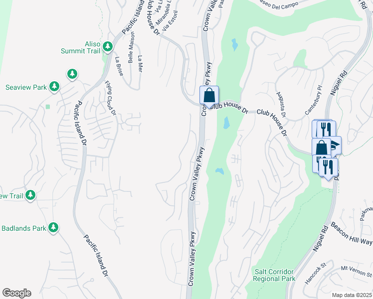 map of restaurants, bars, coffee shops, grocery stores, and more near 31278 West Nine Drive in Laguna Niguel