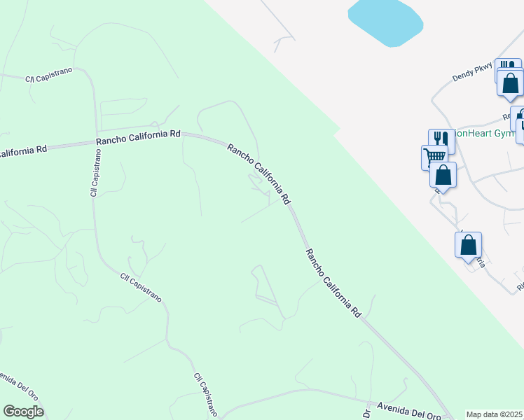 map of restaurants, bars, coffee shops, grocery stores, and more near Camino Seco in Temecula