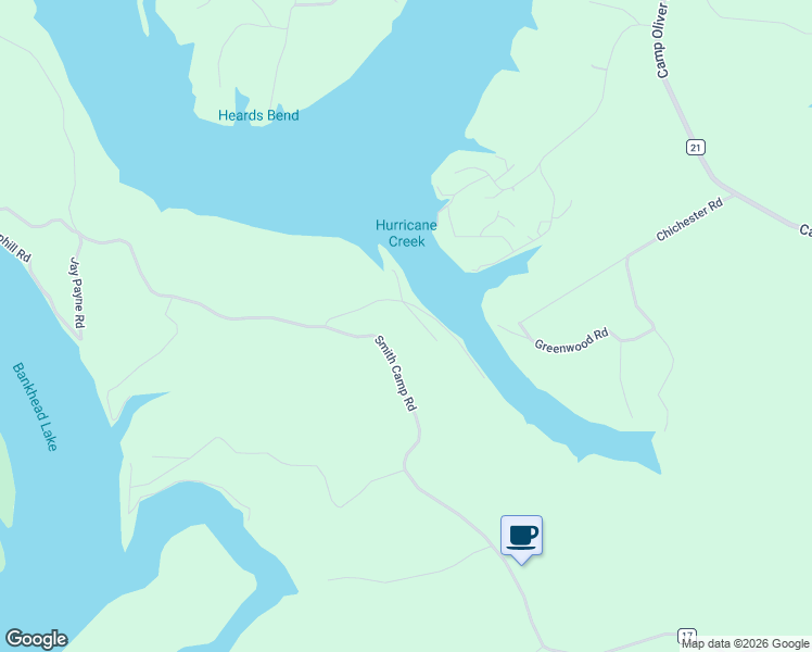 map of restaurants, bars, coffee shops, grocery stores, and more near 132 Bells Camp Lane in Adger