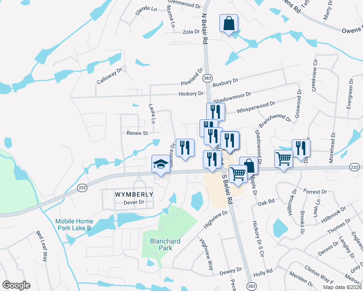 map of restaurants, bars, coffee shops, grocery stores, and more near 122 Glenora Drive in Martinez