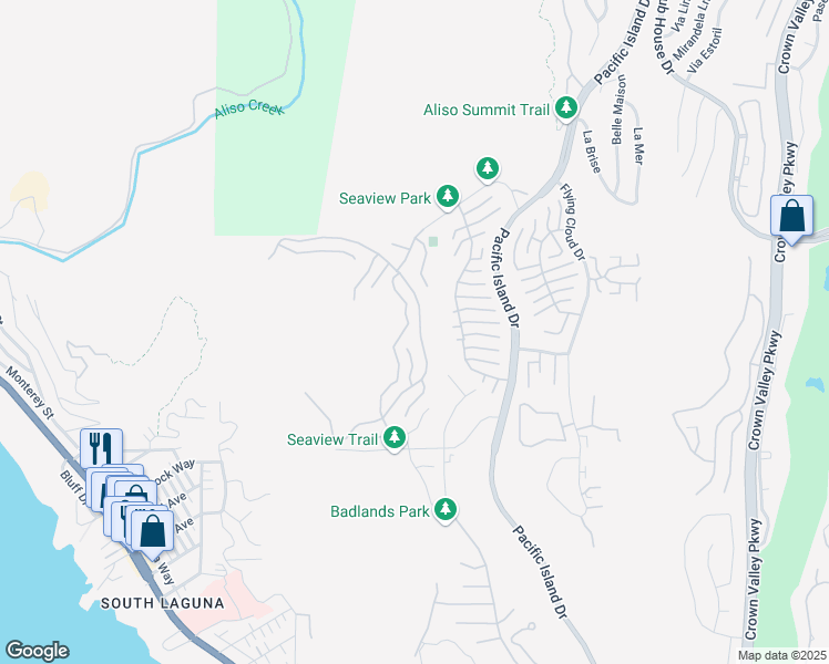 map of restaurants, bars, coffee shops, grocery stores, and more near 1 Saint Maxime in Laguna Niguel