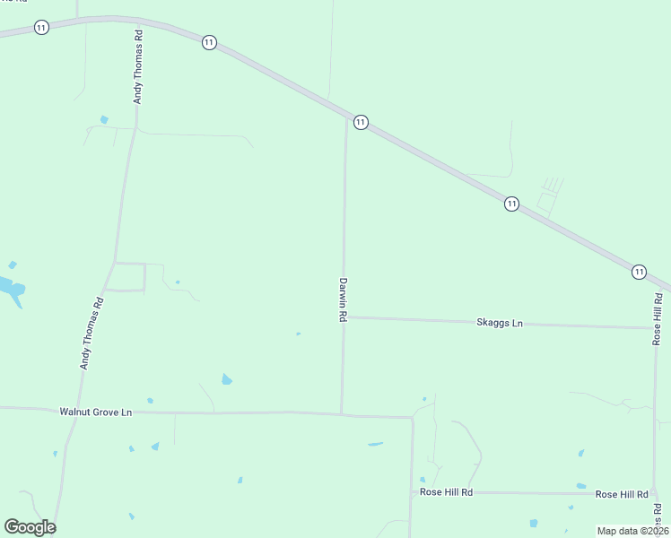map of restaurants, bars, coffee shops, grocery stores, and more near 375 Darwin Road in Whitewright