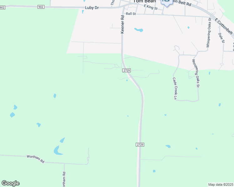 map of restaurants, bars, coffee shops, grocery stores, and more near in Tom Bean