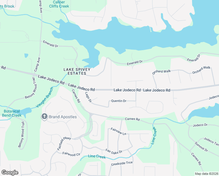 map of restaurants, bars, coffee shops, grocery stores, and more near 8991 Emerald Court in Jonesboro