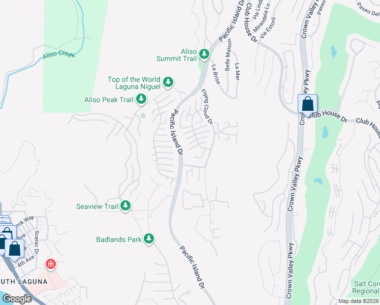 map of restaurants, bars, coffee shops, grocery stores, and more near 22932 Solera Drive in Laguna Niguel