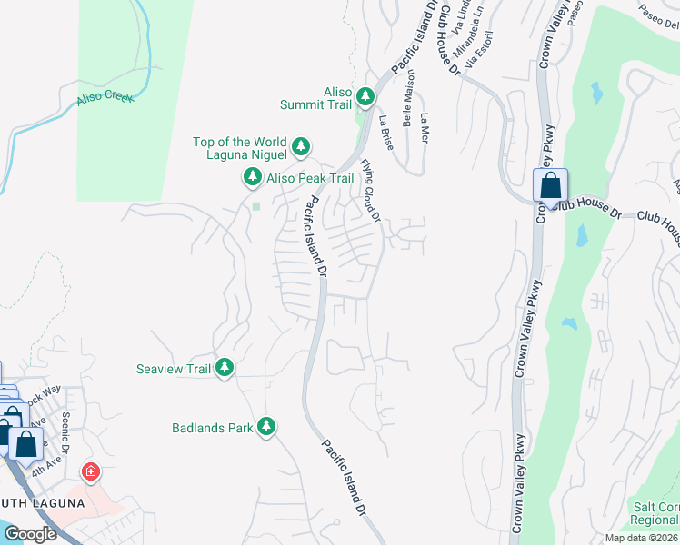 map of restaurants, bars, coffee shops, grocery stores, and more near 22952 Solera Drive in Laguna Niguel