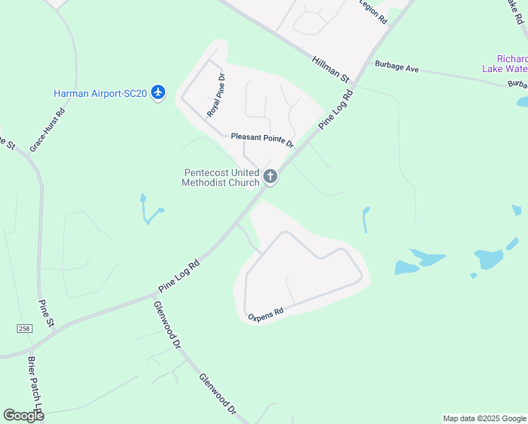 map of restaurants, bars, coffee shops, grocery stores, and more near 2507 Pine Log Road in Warrenville