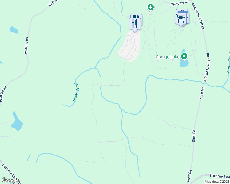 map of restaurants, bars, coffee shops, grocery stores, and more near 11566 Serenbe Lane in Palmetto
