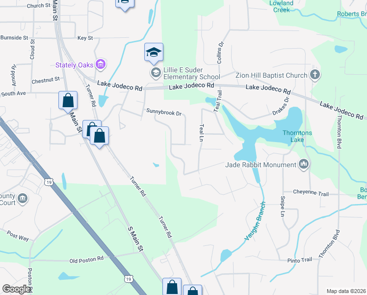 map of restaurants, bars, coffee shops, grocery stores, and more near 1465 Brownleaf Drive in Jonesboro