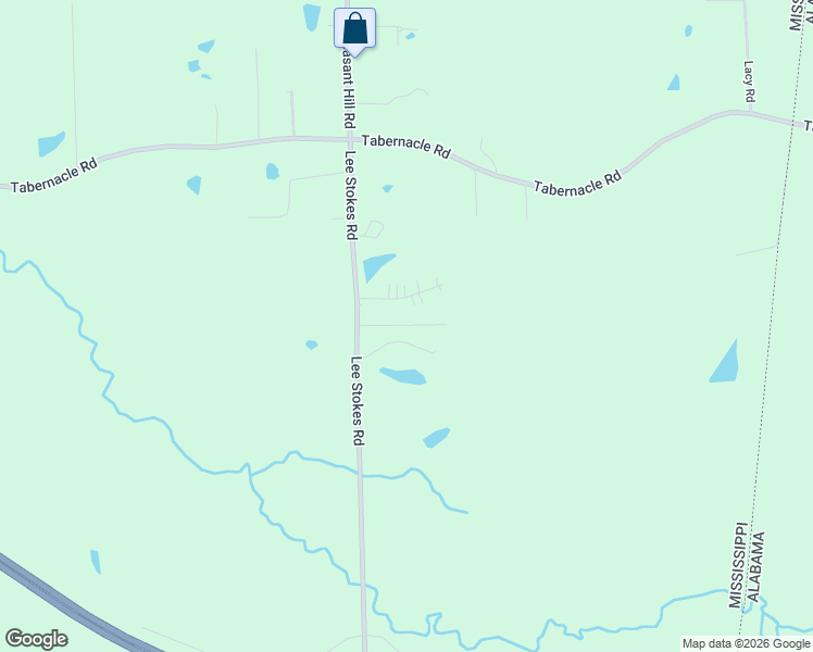 map of restaurants, bars, coffee shops, grocery stores, and more near Hope Trail in Lowndes County