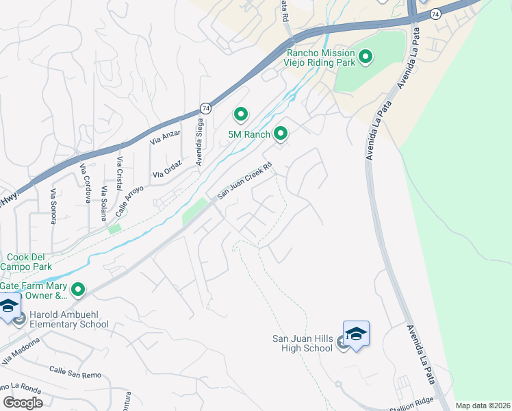 map of restaurants, bars, coffee shops, grocery stores, and more near 28741 Via Los Arboles in San Juan Capistrano